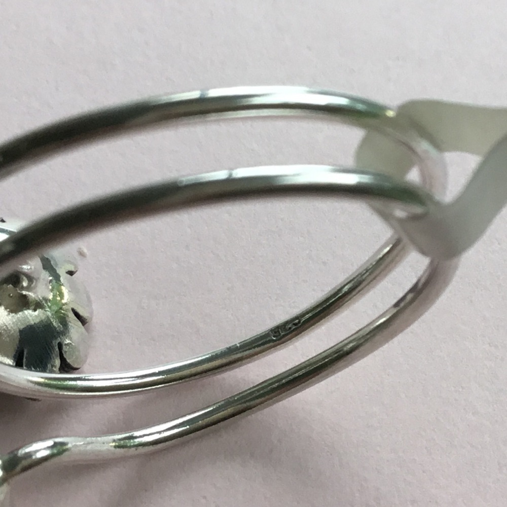 Clearance $22, Sterling Silver Adjustable Double Sunflower Ring - Picture 16 of 16